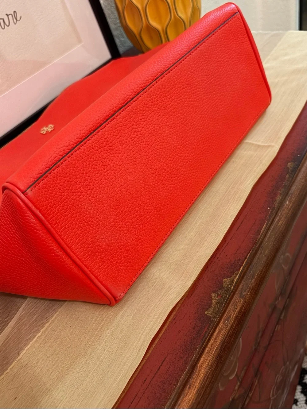 Tory Burch-Poppy Red color, Carter slouchy hobo. NWT.